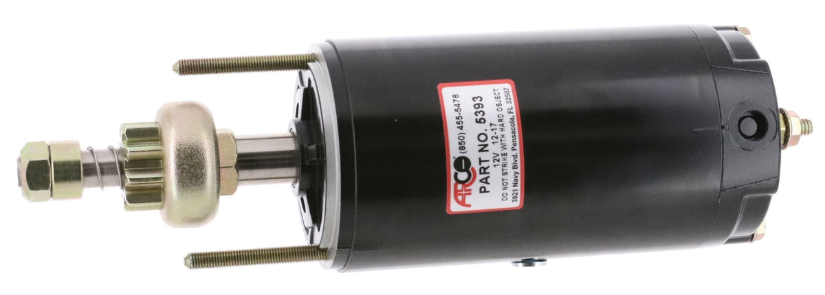 ARCO 5393 Outboard Starter for Chrysler/Force 70-150 HP, 9-Tooth Drive Gear