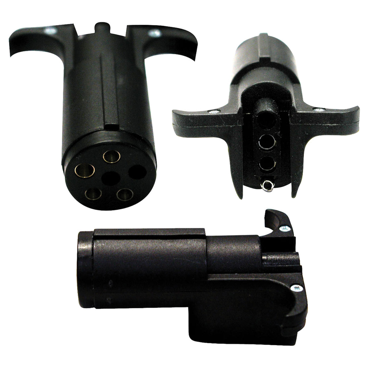 Peterson Manufacturing V5413 6-Way Round To 4-Way Flat Connector