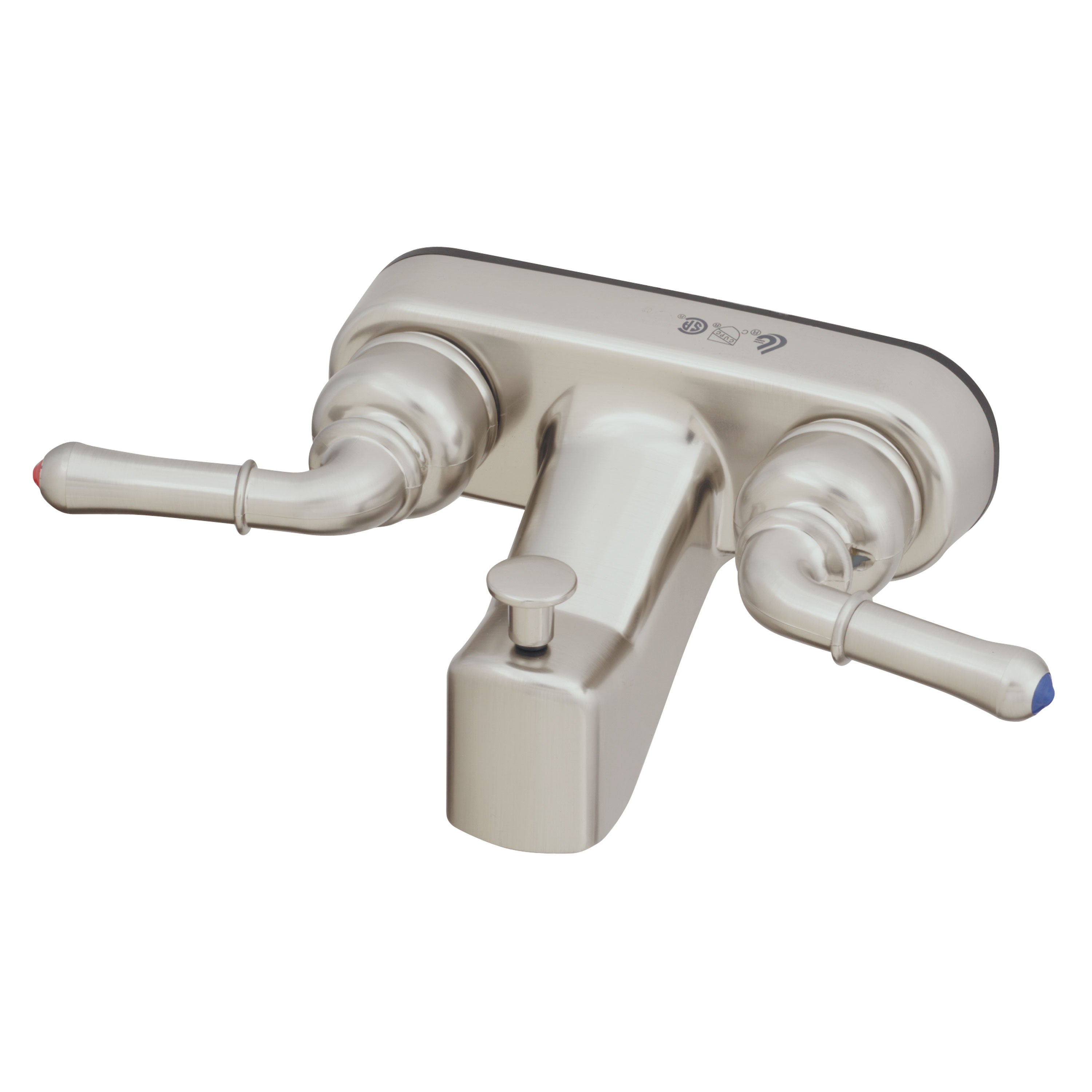 Empire Brass U-YNN41VBN RV Non-Metallic Tub/Shower Diverter with Teapot Handles - 4", Brushed Nickel