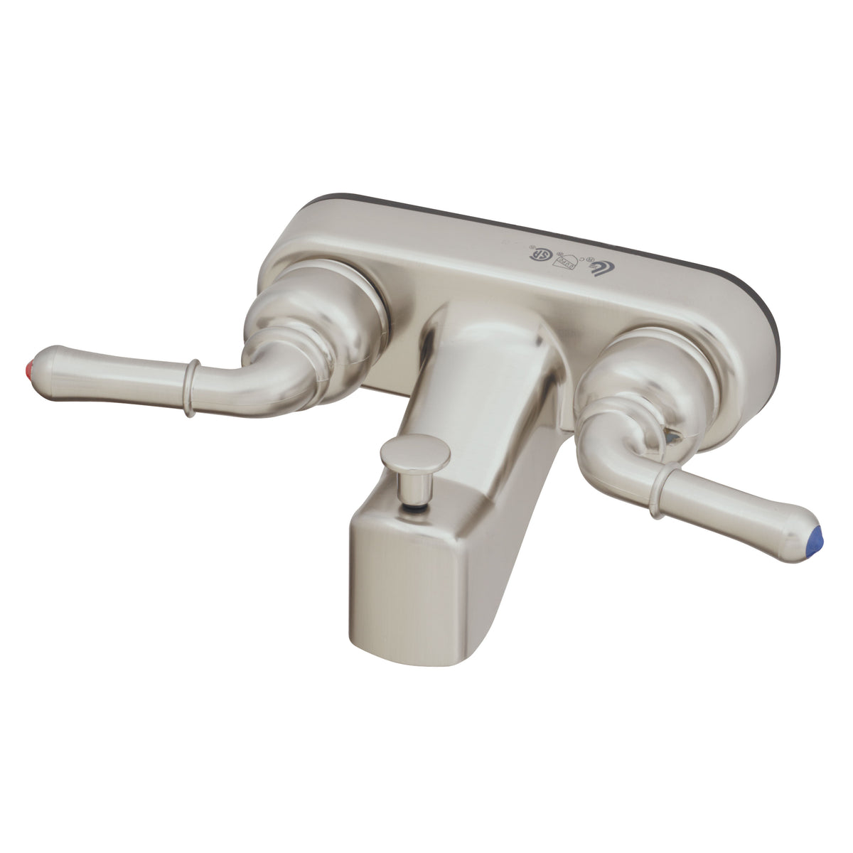 Empire Brass U-YNN41VBN RV Non-Metallic Tub/Shower Diverter with Teapot Handles - 4", Brushed Nickel