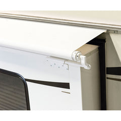 Lippert V000163287 Solera White Awning Slider with White Weatherguard - 90"