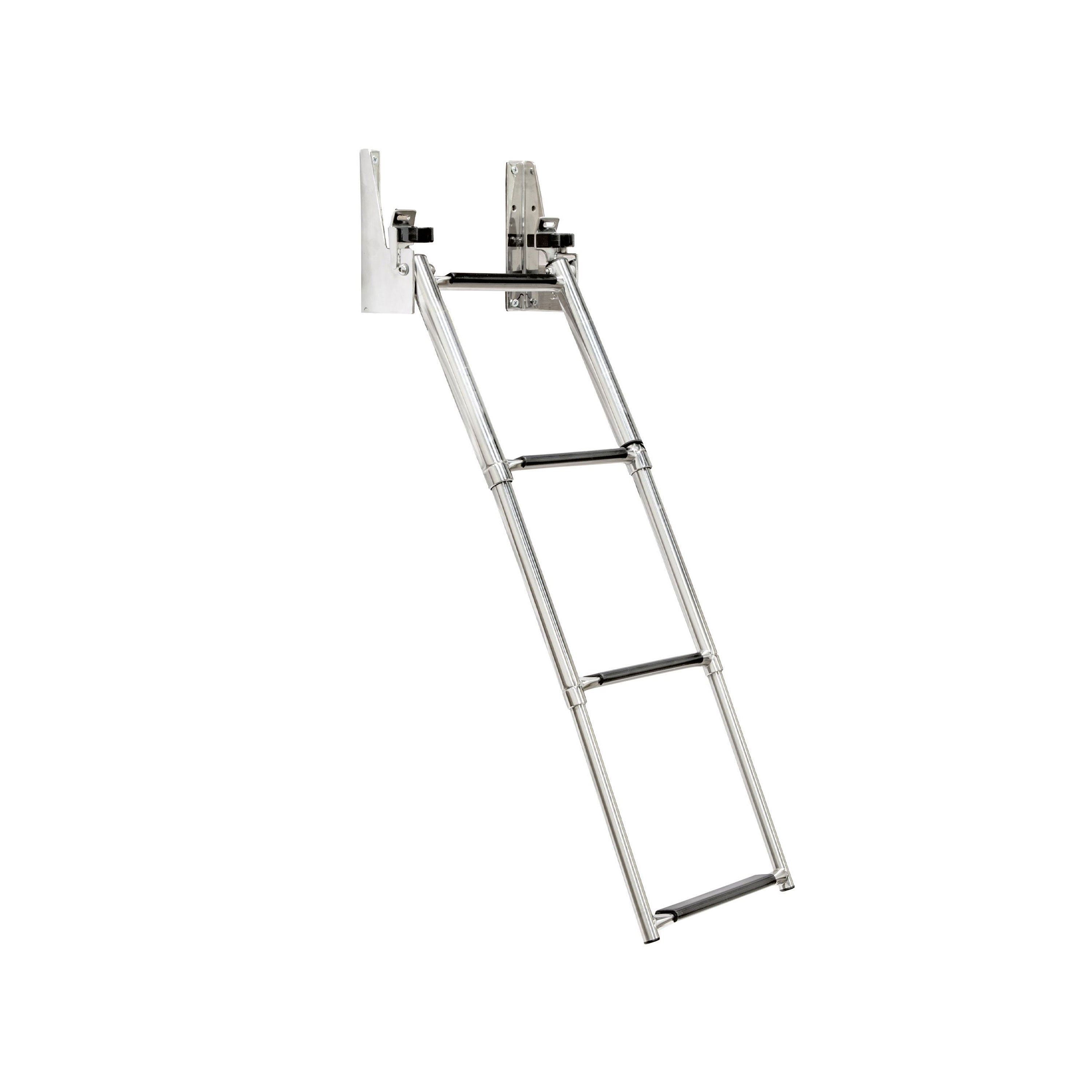 Whitecap S-1857 Stainless Steel Telescoping Transom Mount Ladder - 4-Step