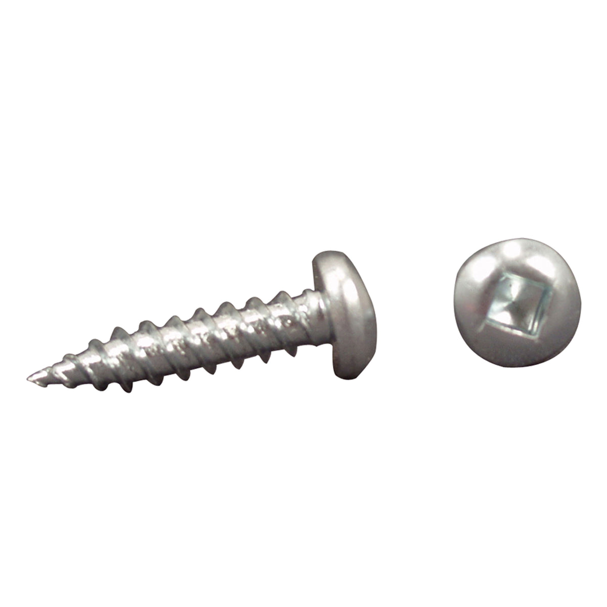 AP Products 012-PSQ500 8 X 1-1/4 Pan Head Square Recess Screw, Pack of 500 - 1-1/4", Zinc