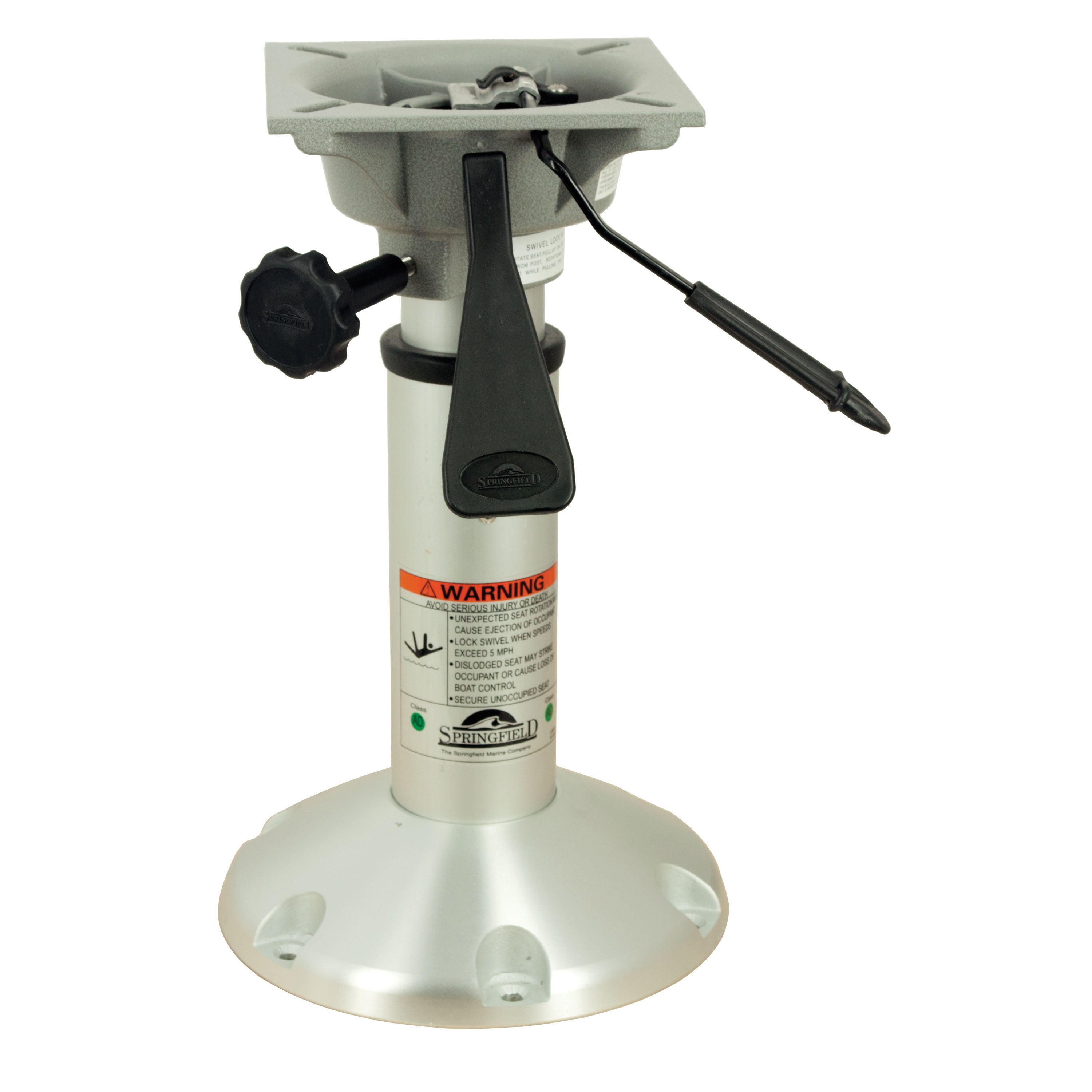 Springfield 1250100-L1 Mainstay Regular 2-3/8" Air-Powered Pedestal - 14"-20", Swivel