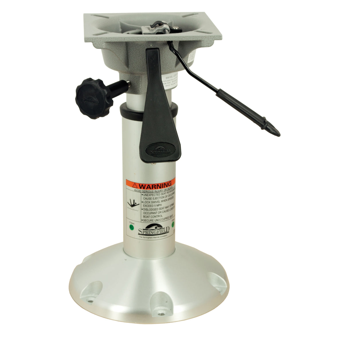 Springfield 1250100-L1 Mainstay Regular 2-3/8" Air-Powered Pedestal - 14"-20", Swivel