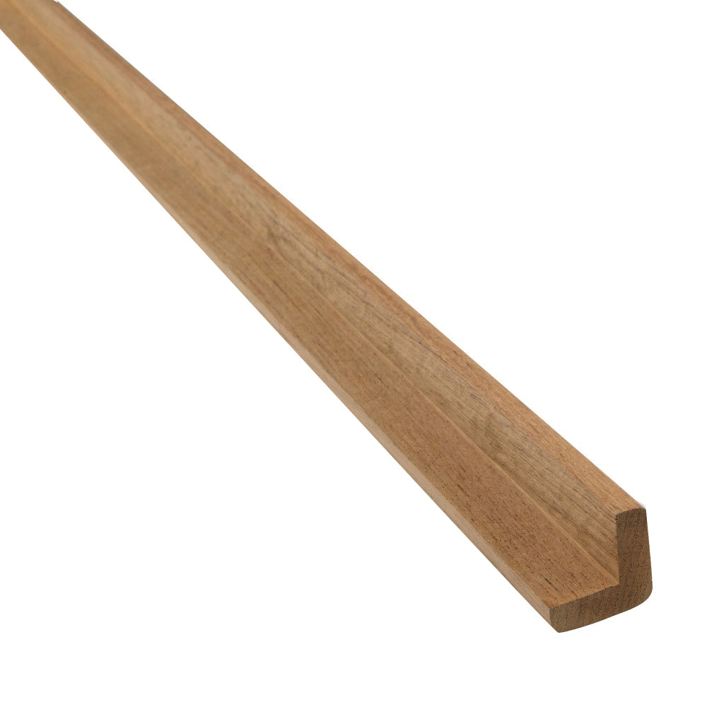 Whitecap 60843 Teak 1-3/16"H x 1-3/16"W L-Molding - 5' Length