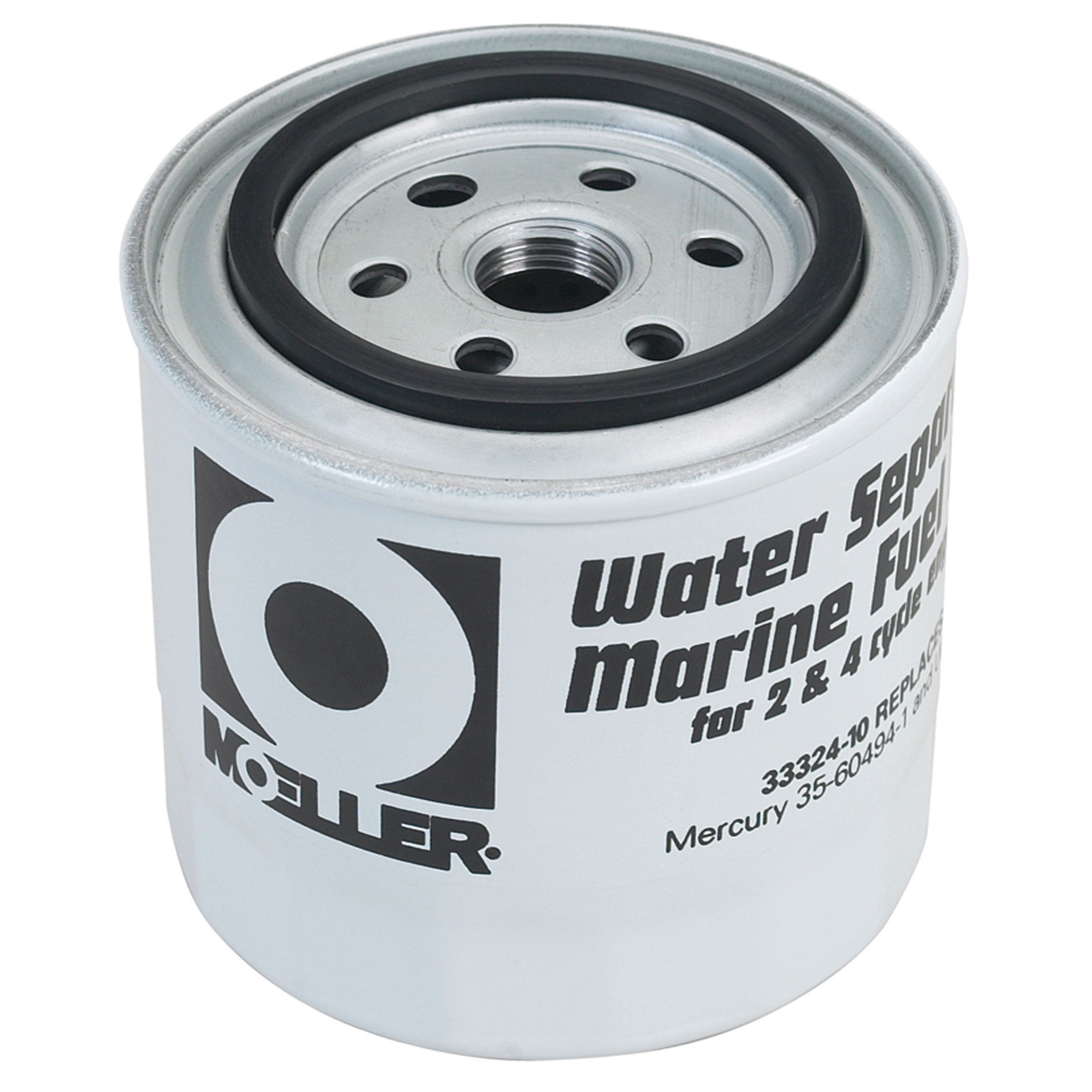 Moeller 033324-10 Aluminum 10 Micron Water Separating Fuel Filter - Short Filter Only