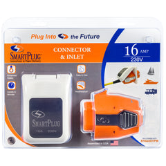 SmartPlug B16ASSYPW Combo Kit with Female Connector and Non-Metallic Inlet - 16 Amp, White
