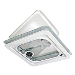 Ventline V2092SP-28 Ventadome V2092 Series Radius Corner Non-Powered Ventilator with 2-5/32" White Garnish - Birch White