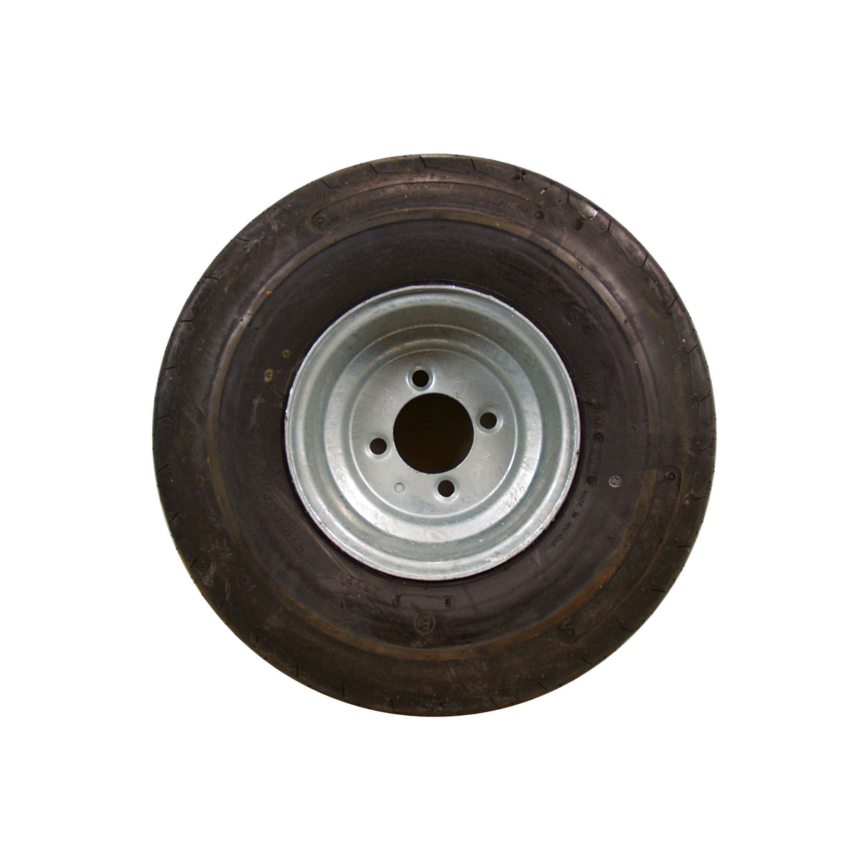 Badger Tire & Wheel AD08C1855S-KJG Economy Bias Tire and Wheel 18.5 x 8.5-8 C/5-Hole - Painted Silver Standard Rim