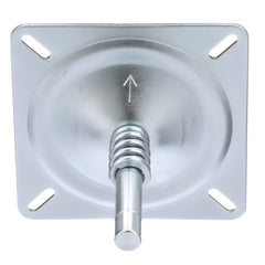 Attwood 1002 Lock'N-Pin 3/4" Pin Seat Mount - Zinc Plated Steel, 3Â° Tilt, 2-3/4" Steel Pin with Spring