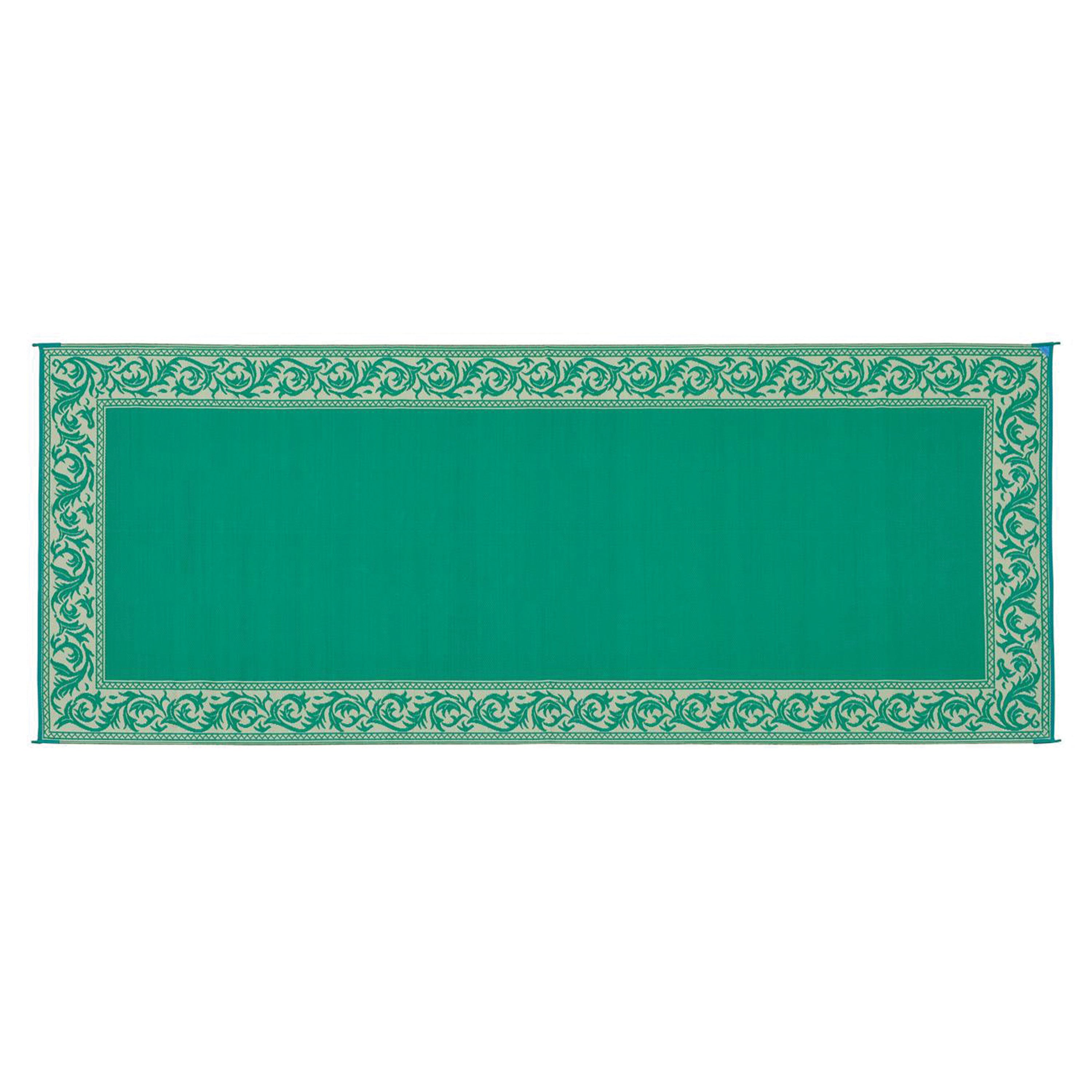 Ming's Mark RC4 Stylish Camping Reversible Classical Patio Mat - 8' x 20', Green/Beige