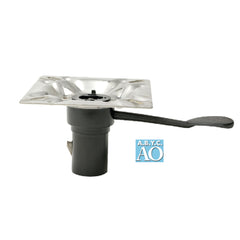Attwood 238152-7 238 Series Plated Steel Seat Mount - 3Â° Tilt, Right Handle