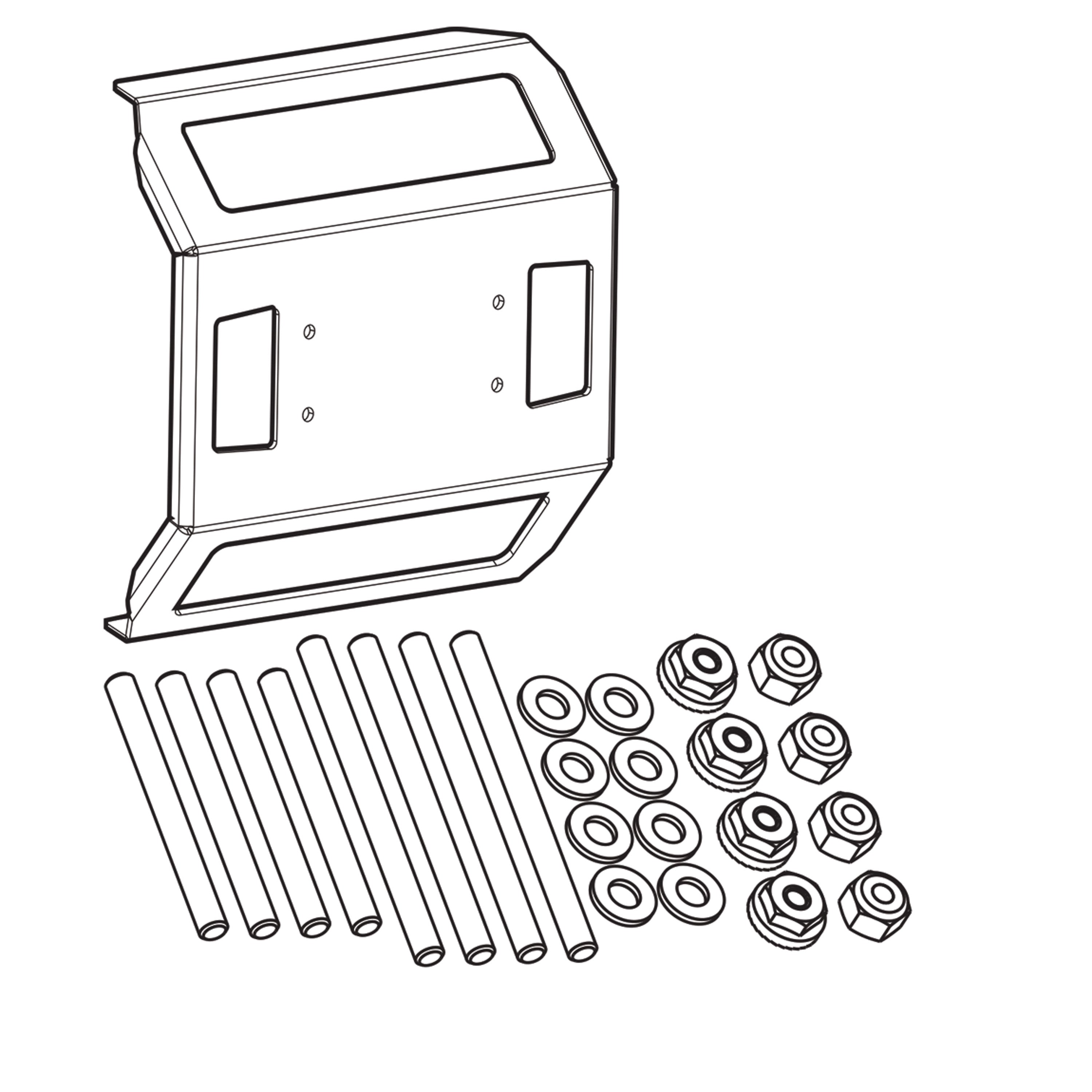 Humminbird 740177-1 Reinforced In-Dash Mounting Kit for SOLIX 15