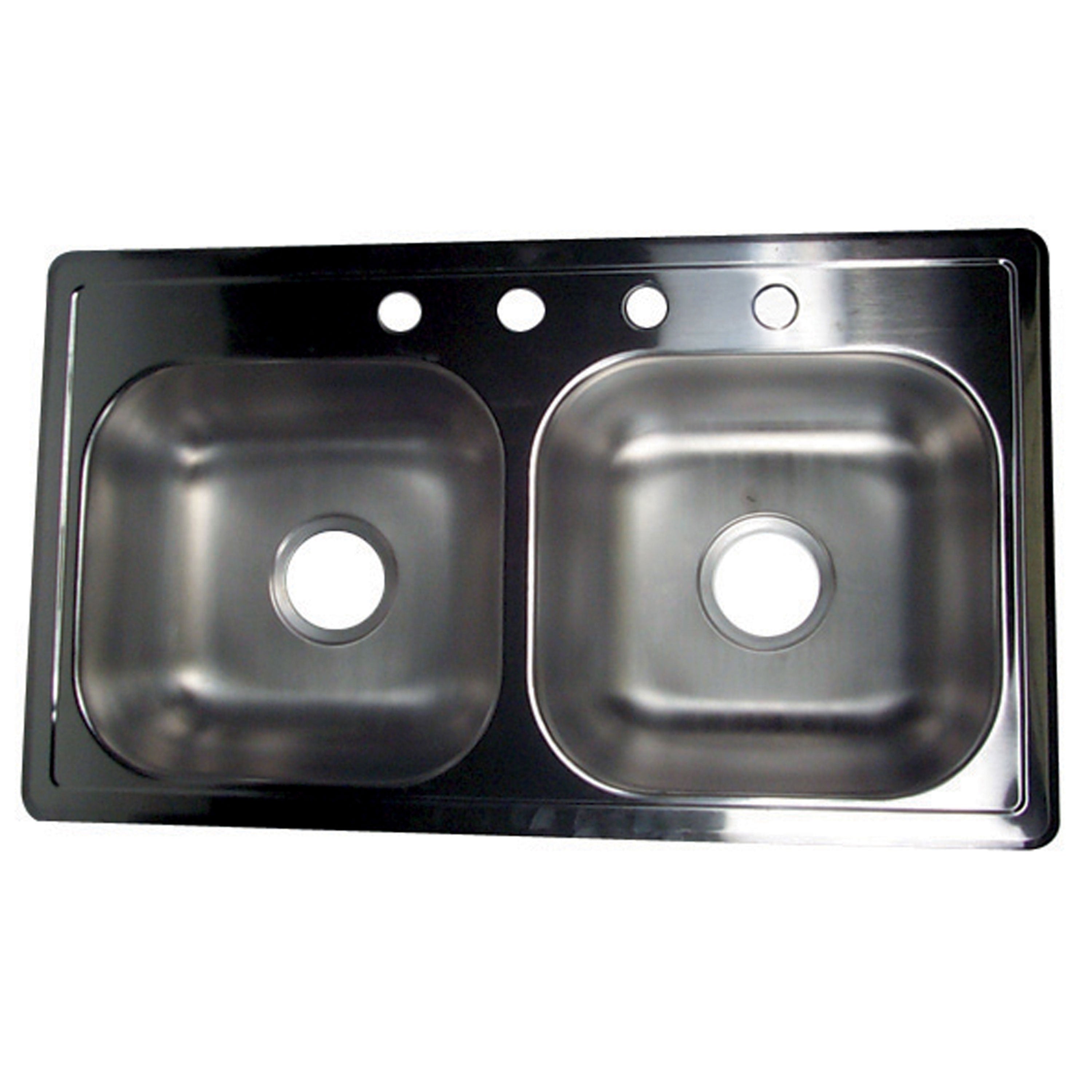 LaSalle Bristol 13TGS331964 Stainless Steel Double Sink - 4 Hole