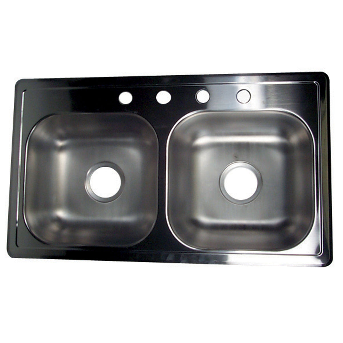 LaSalle Bristol 13TGS331964 Stainless Steel Double Sink - 4 Hole