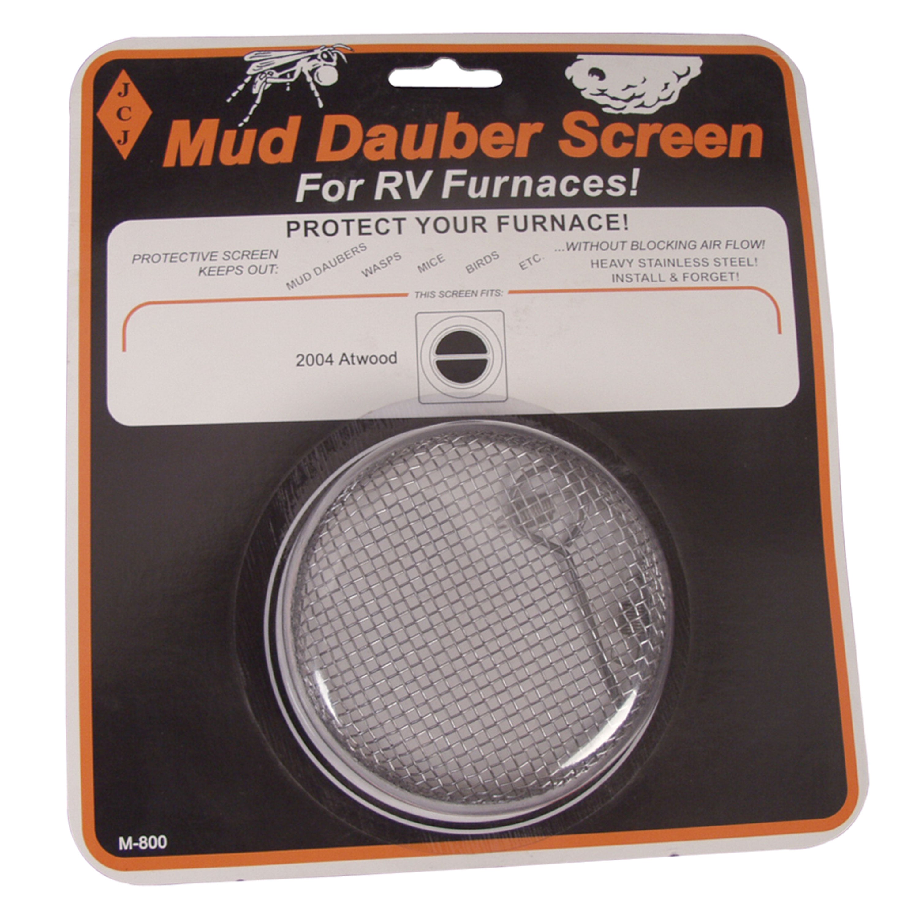 JCJ M-800 Mud Dauber Screens for RV Furnace and Fan Unit Outside Fittings - M800: For Atwood 2004 Models