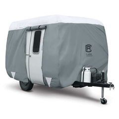 Classic Accessories 80-409-161001-RT Over Drive PolyPRO3 Molded Fiberglass Travel Trailer Cover - 13'1" to 16'