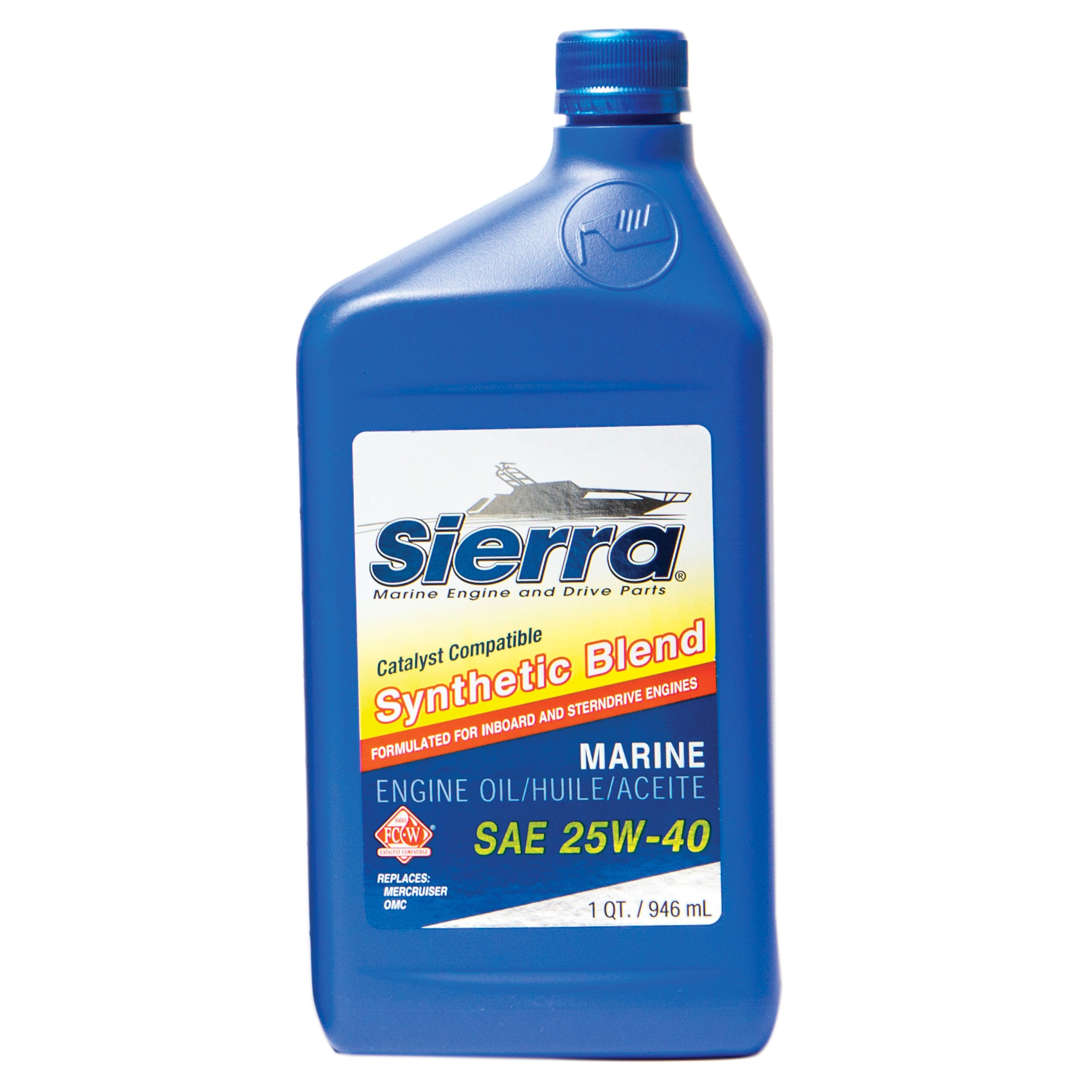 Sierra 18-9440CAT-2 25W-40 Synthetic Blend Catalyst Engine Oil - Quart