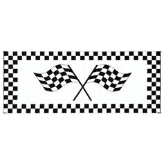 Ming's Mark RF-8201 Stylish Camping Reversible Classical Patio Mat - 8' x 20', Racing Flag