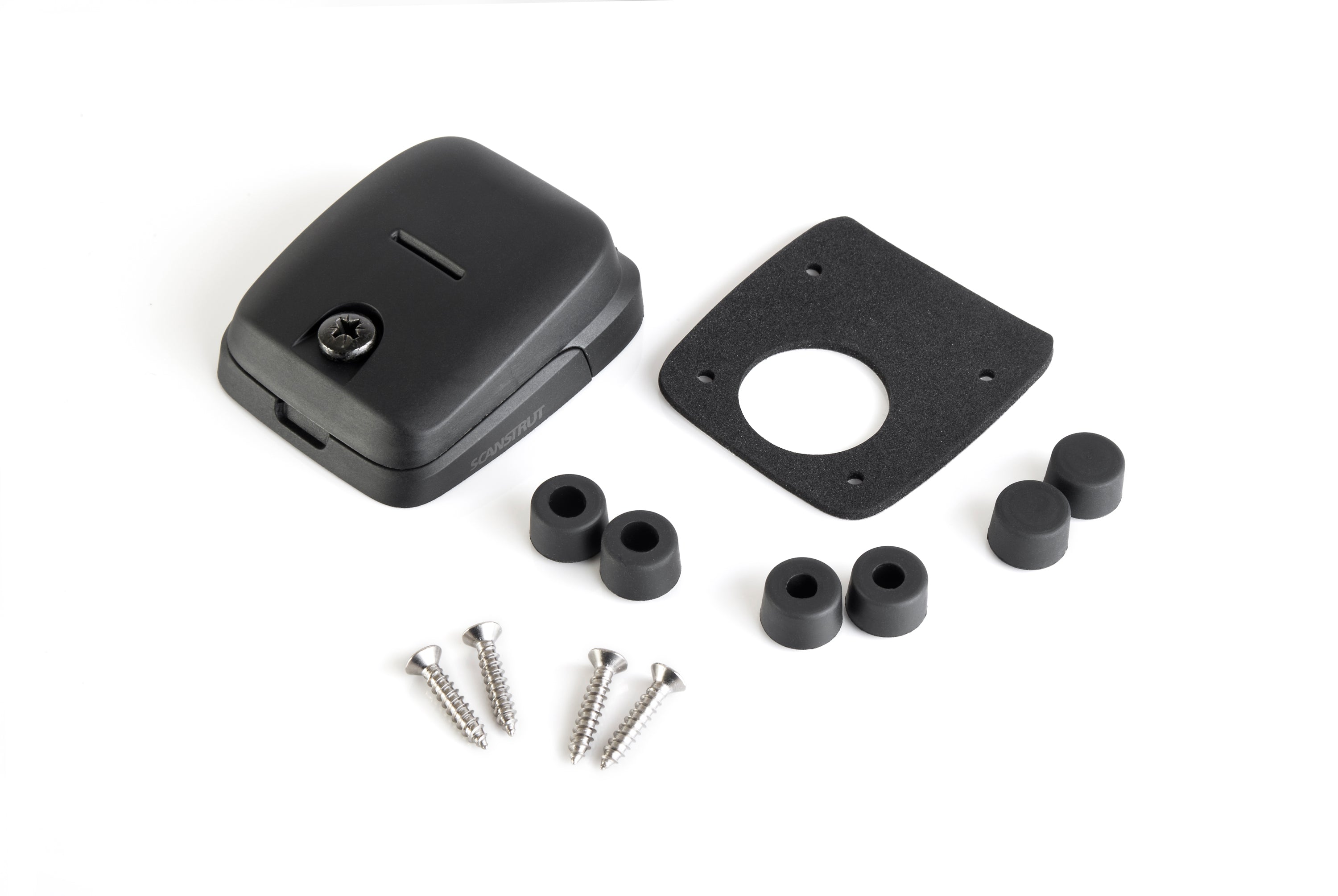Scanstrut DS-HD6-BLK Horizontal Double-Entry Cable Seal - Black Plastic