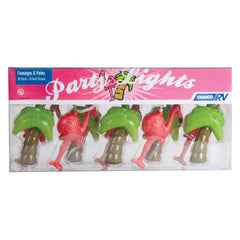 Camco 42662 Party Lights - Palm Trees & Flamingos