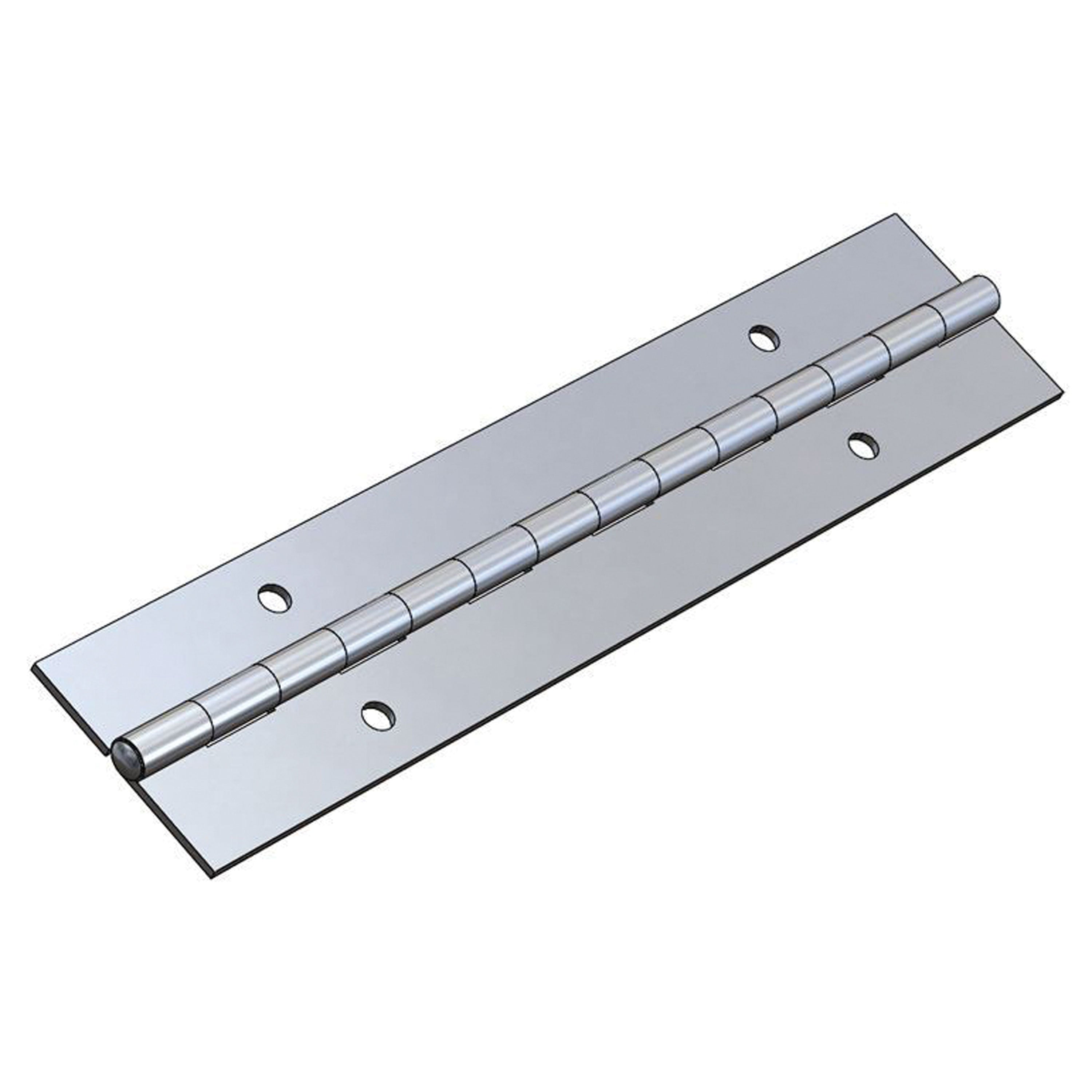 TACO Marine H14-0114A72-1 Annealed, Stainless Steel Piano Hinge, 1-1/4"W x .040" AWG x 72"L, Ret. Pkg.