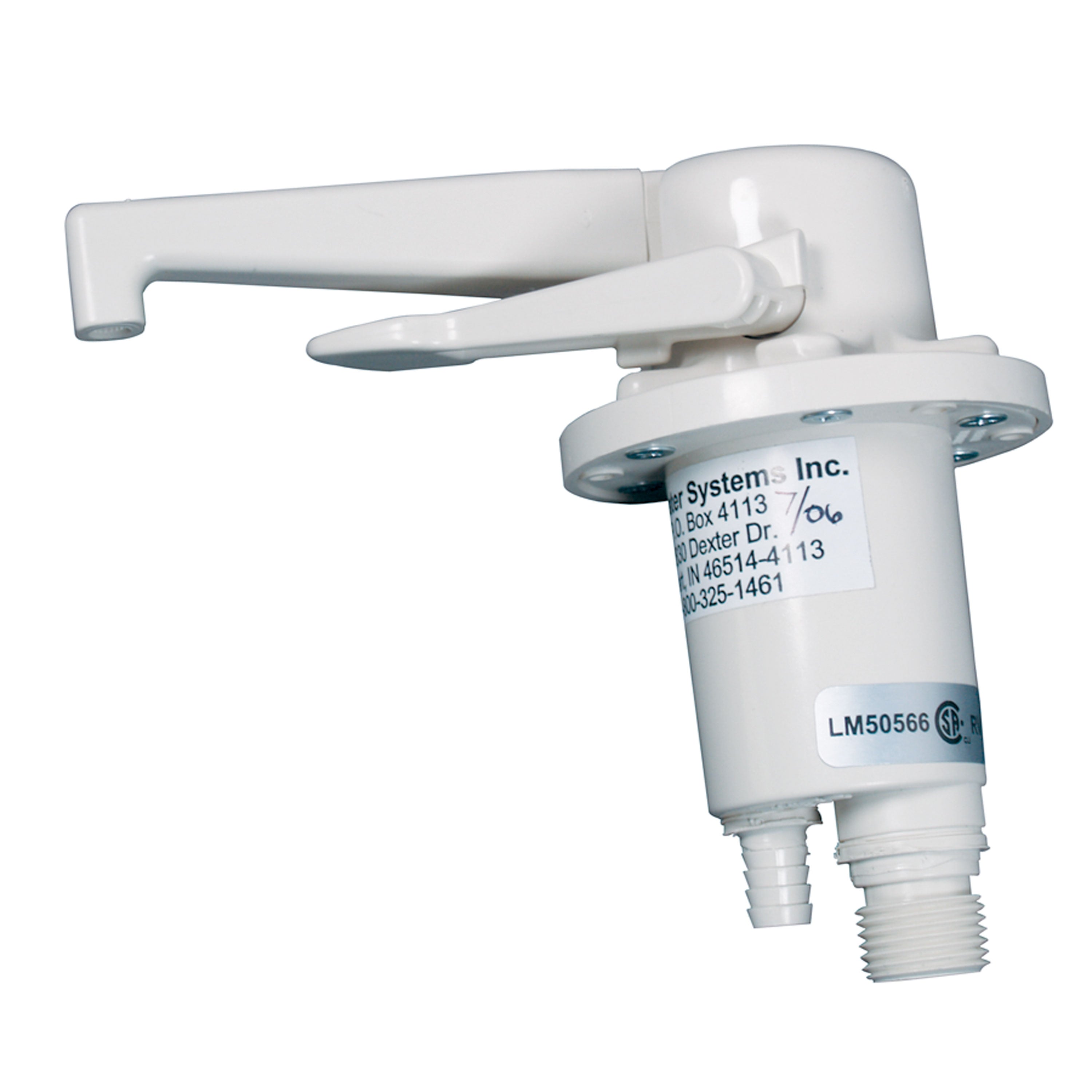 Zebra RV R3700-PW Dual Flow Water Pump and Faucet - Polar White