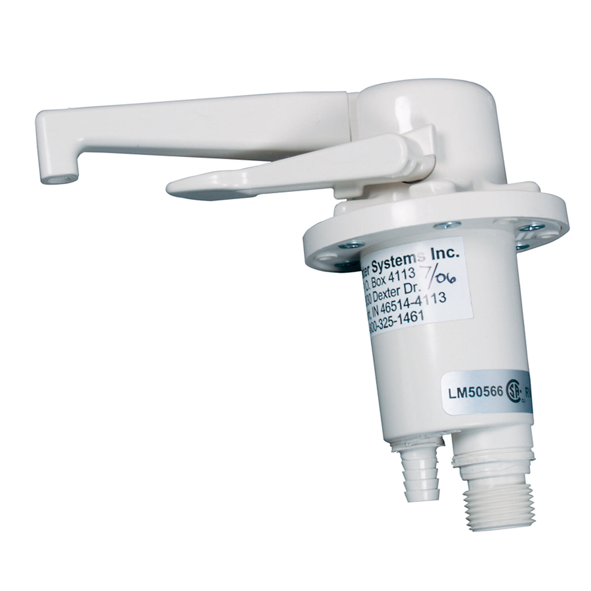 Zebra RV R3700-PW Dual Flow Water Pump and Faucet - Polar White