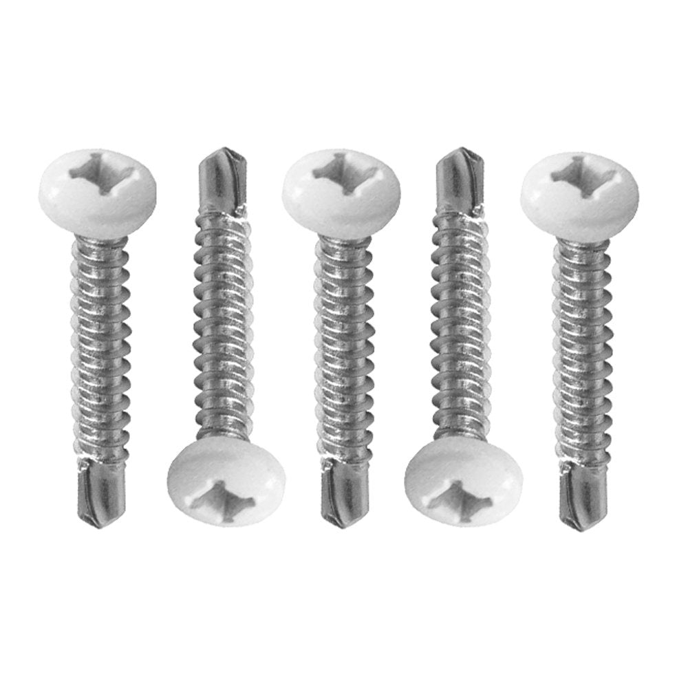 AP Products 012-PTK500W 8X3/4 White #8 Self-Tapping Pan Head Tri-Screws - 0.75", 500 Pack