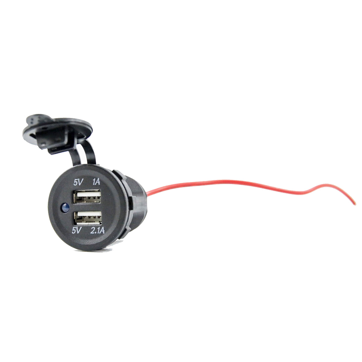 T-H Marine DUSB-2-DP Dual USB Outlet with Blue LED