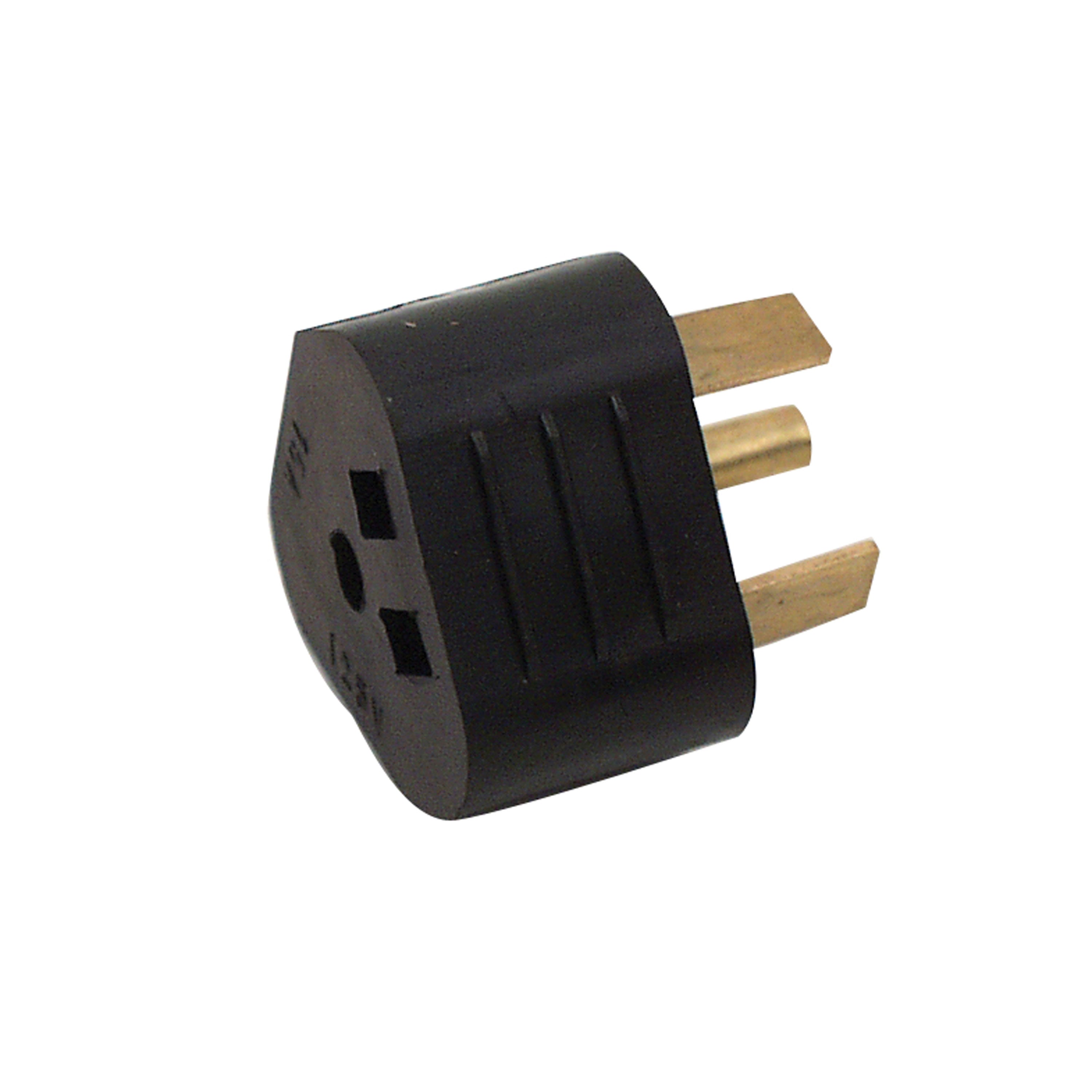 Valterra A10-3015AVP Mighty Cord Adapter Plug - 30AM to 15AF, Black (Carded)