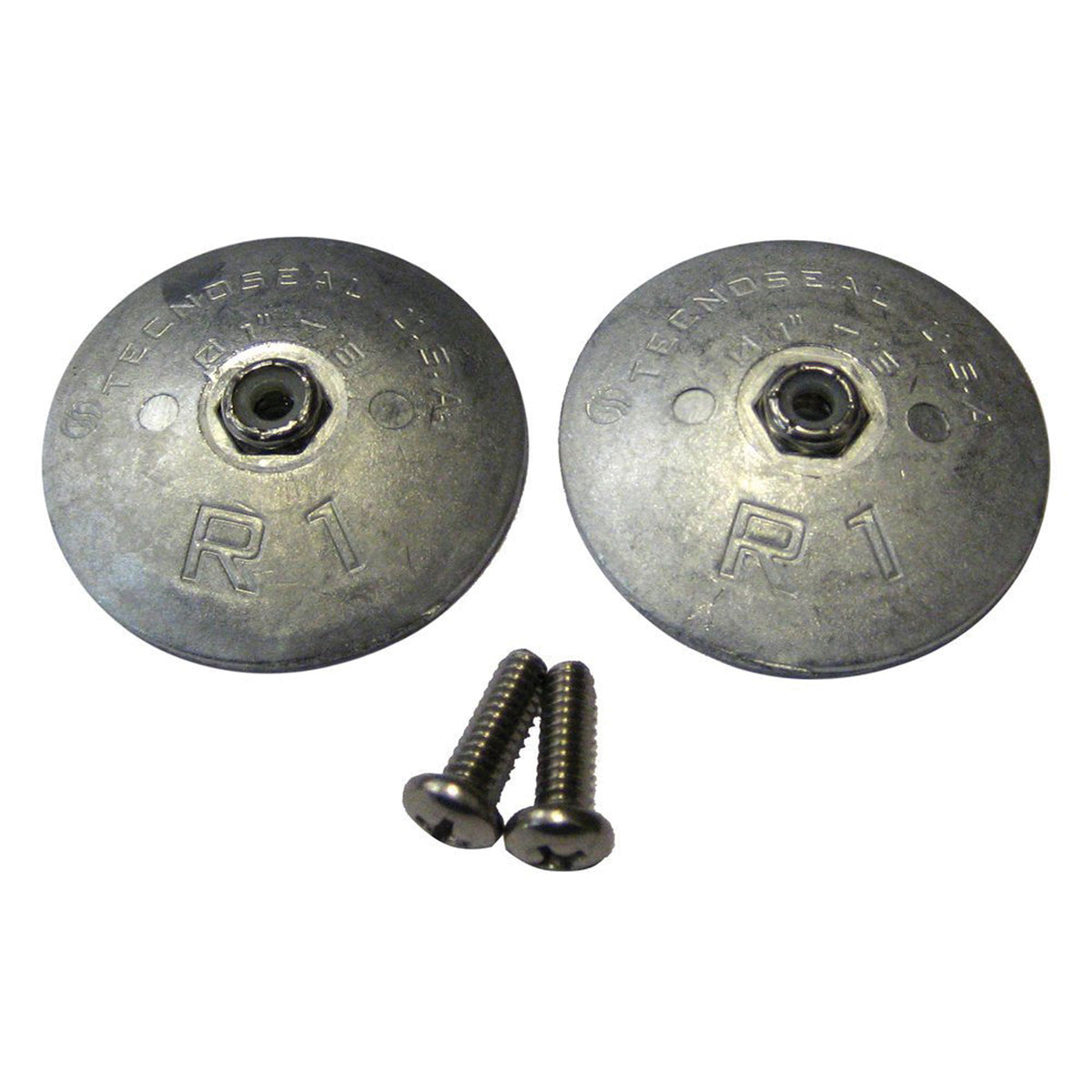 Lenco 15092-001 Replacement 1-7/8 inch Sacrificial Anode with Mounting Screws - 2 Pack