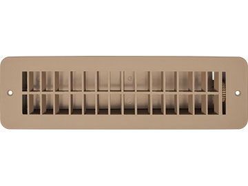 RV Designer H861 Plastic Dampered Vent Register - 2.25" x 10", Tan