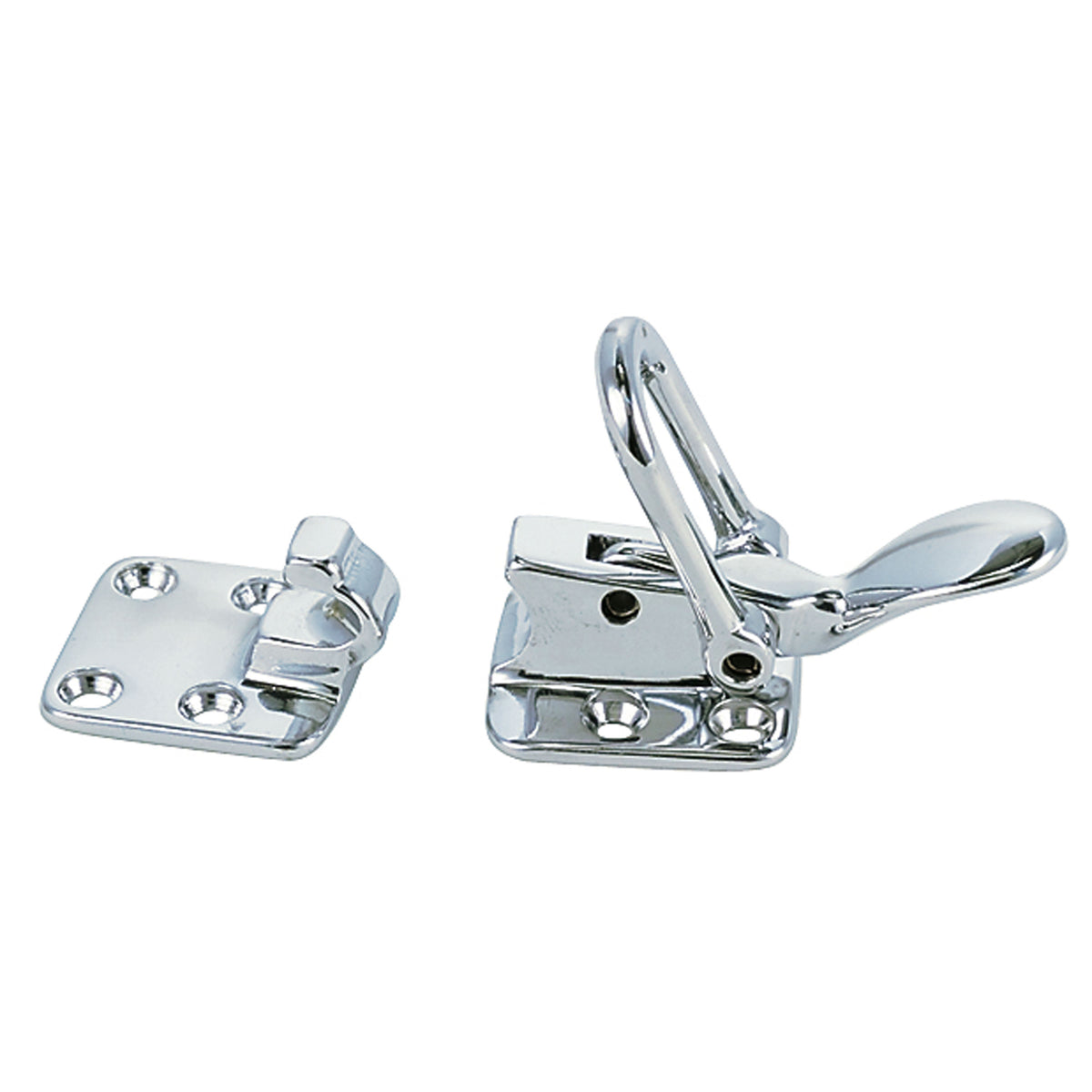 Perko 1112DP0CHR Chrome-Plated Flat Mounting Hold-Down Clamp - 3" x 1-1/2"