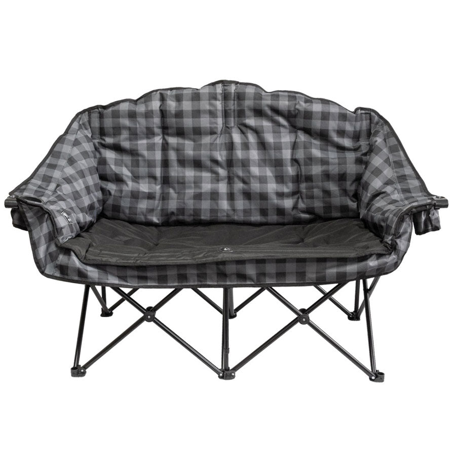 KUMA KM-BBDC-GPB Bear Buddy Double Chair - Gray Plaid
