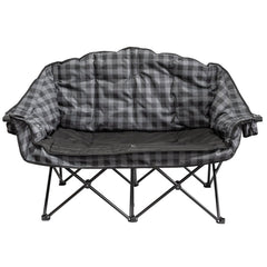 KUMA KM-BBDC-GPB Bear Buddy Double Chair - Gray Plaid