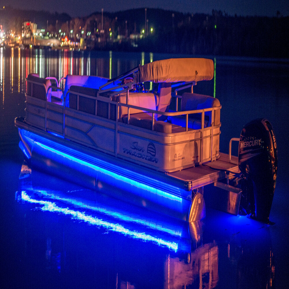 T-H Marine LED-PBDK20B-DP Pontoon Boat Under Deck LED Light Kit - Blue, 20 ft. LED Strips (16'-22' Boats)