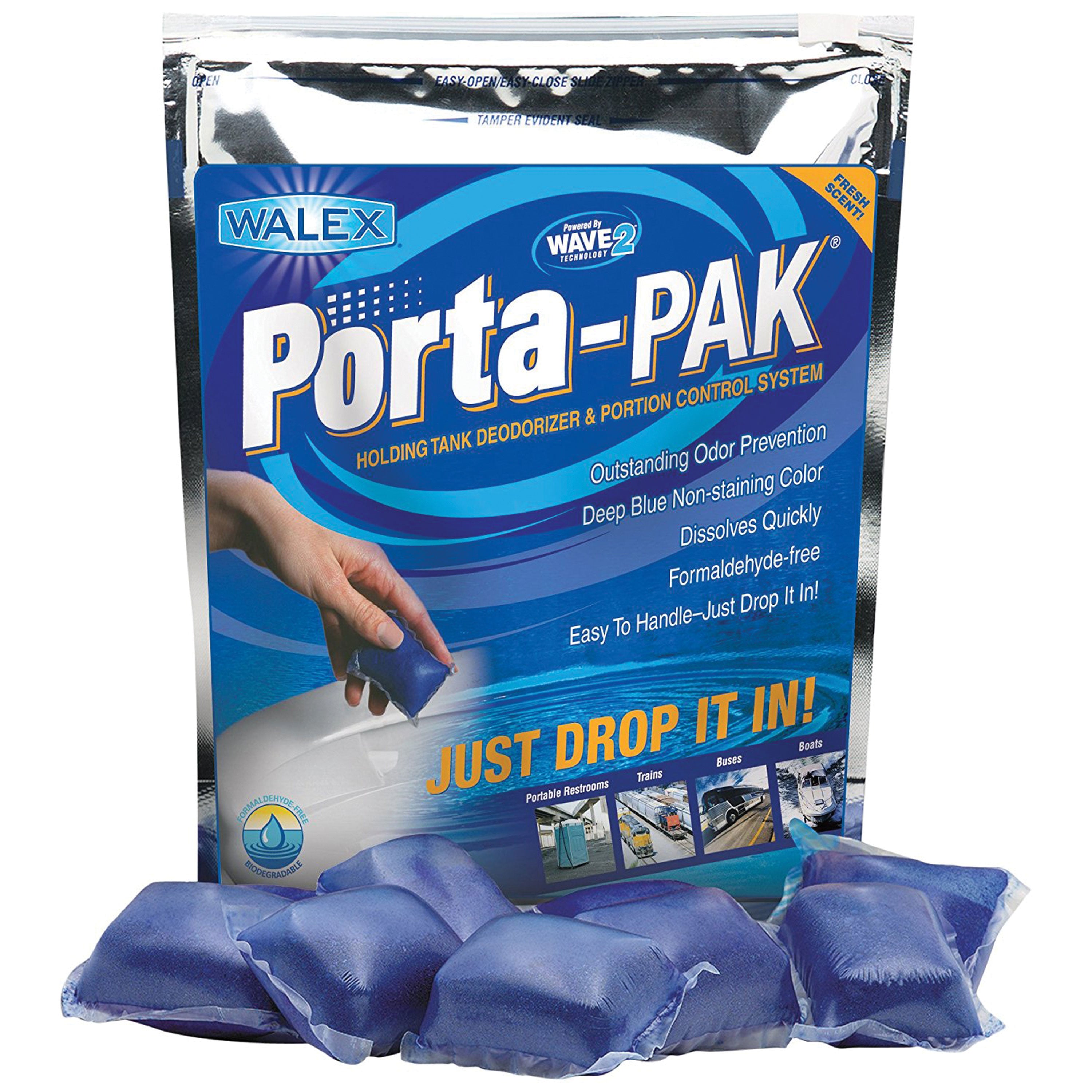 Walex TOI-1090250 Porta-Pak Holding Tank Deodorizer - Sunglow, 50 Pack