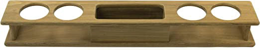 Whitecap 60218 Teak Glass Holder with Tray