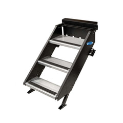 MORryde STP-209 StepAbove Fold-Up RV Entry Step - 3-Step (8" Step Rise), Fits 30" to 32" Door Width