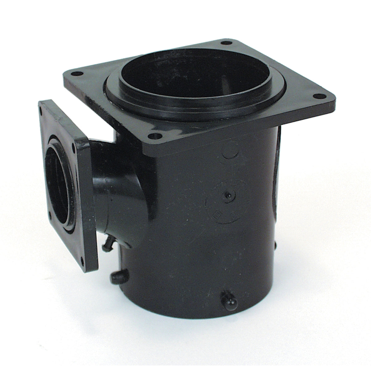 Valterra T1010 Flanged Valve Fitting - 3" San Tee Reducing, 3" Bayonet x 3" and 1-1/2" Rotating Flange