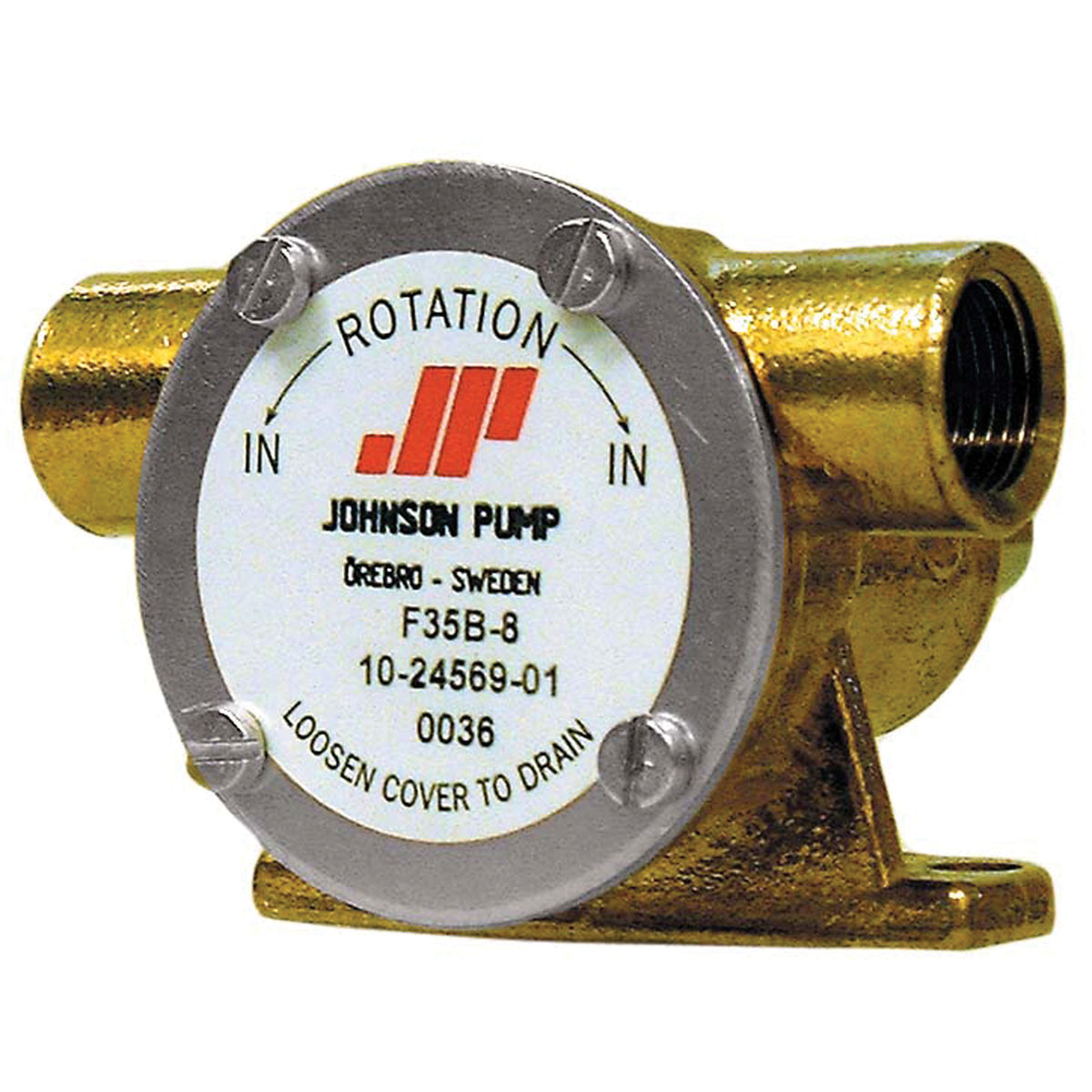 Johnson Pump 10-24569-01 Heavy Duty F35B-8 Impeller Pump with Mechanical Seal - 3/8" BSP Ports