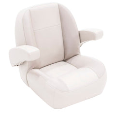 Lippert 433095 Pontoon Low Back Non-Recliner Helm Seat 26.5" W x 26" H x 28.5" H - Champagne