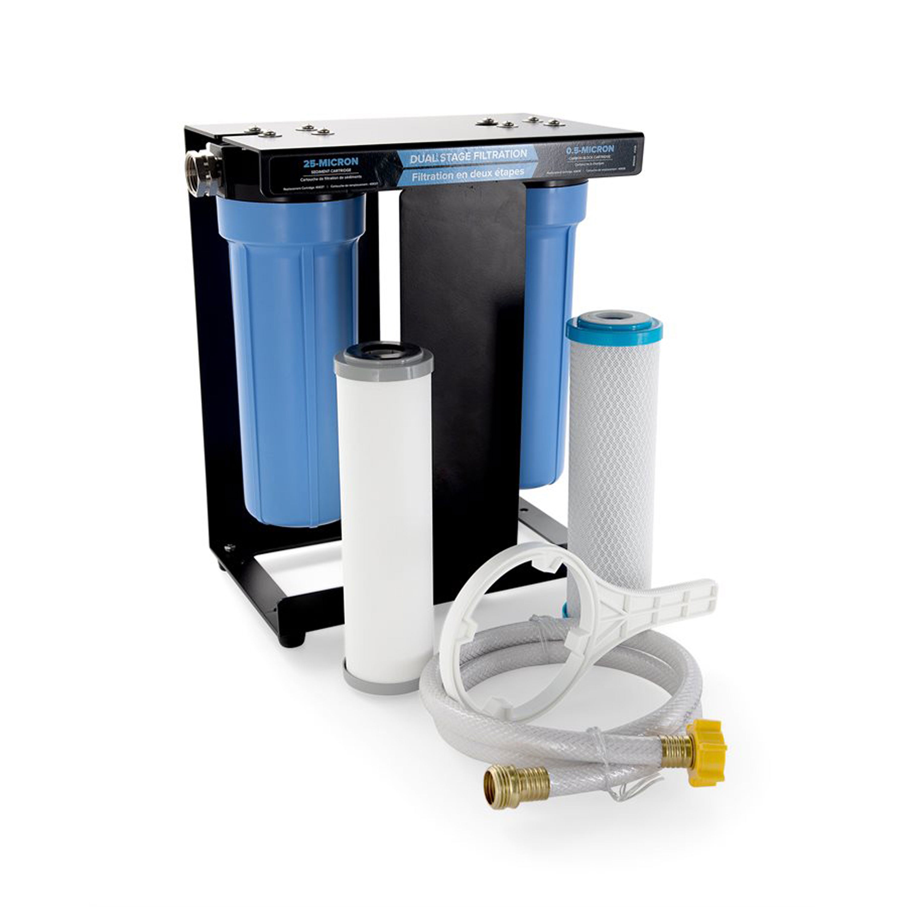 Camco 40639 EVO X2 Dual Stage Premium RV Water Filter Kit