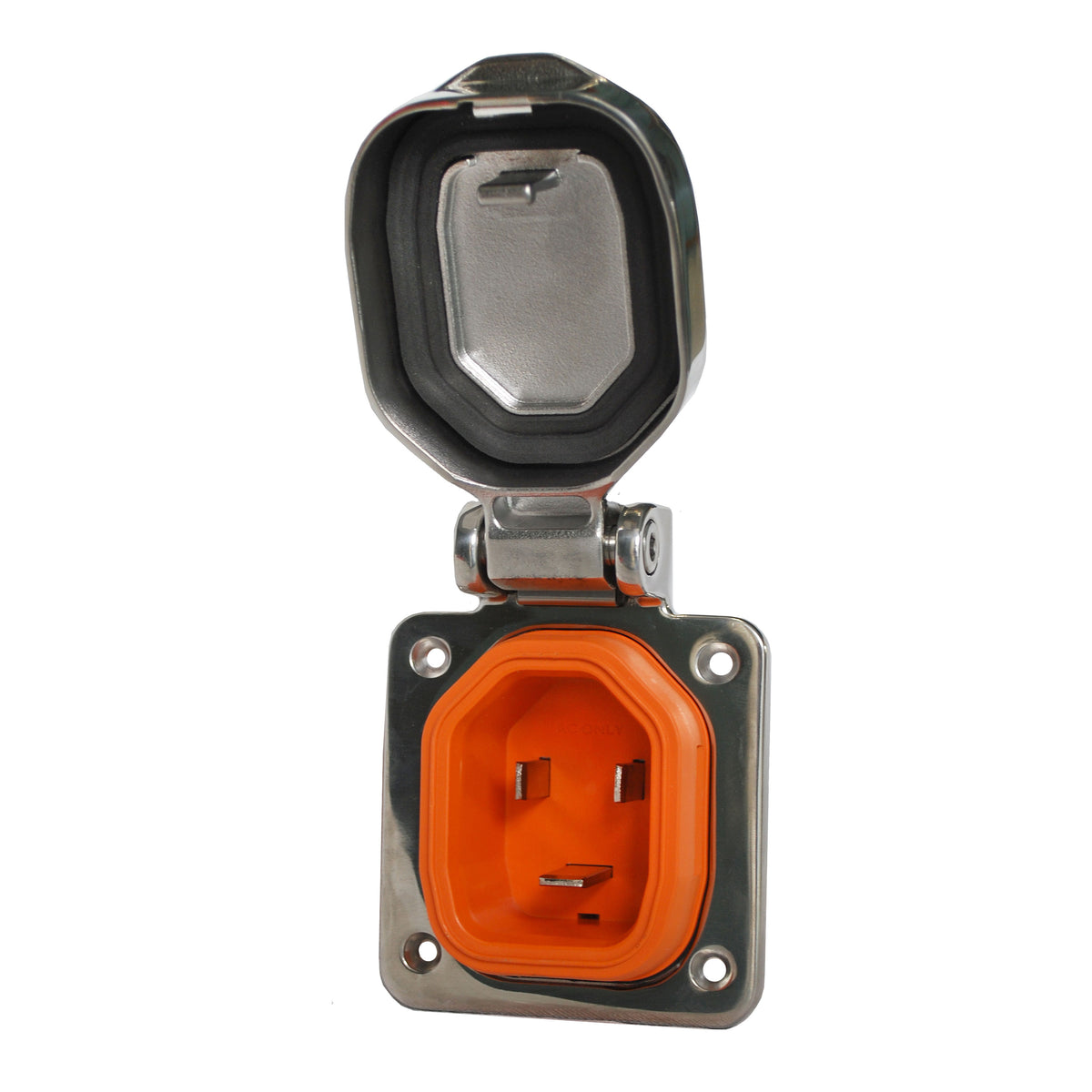 SmartPlug BM16NT Stainless Steel Inlet and Cover Assembly - 16 Amp