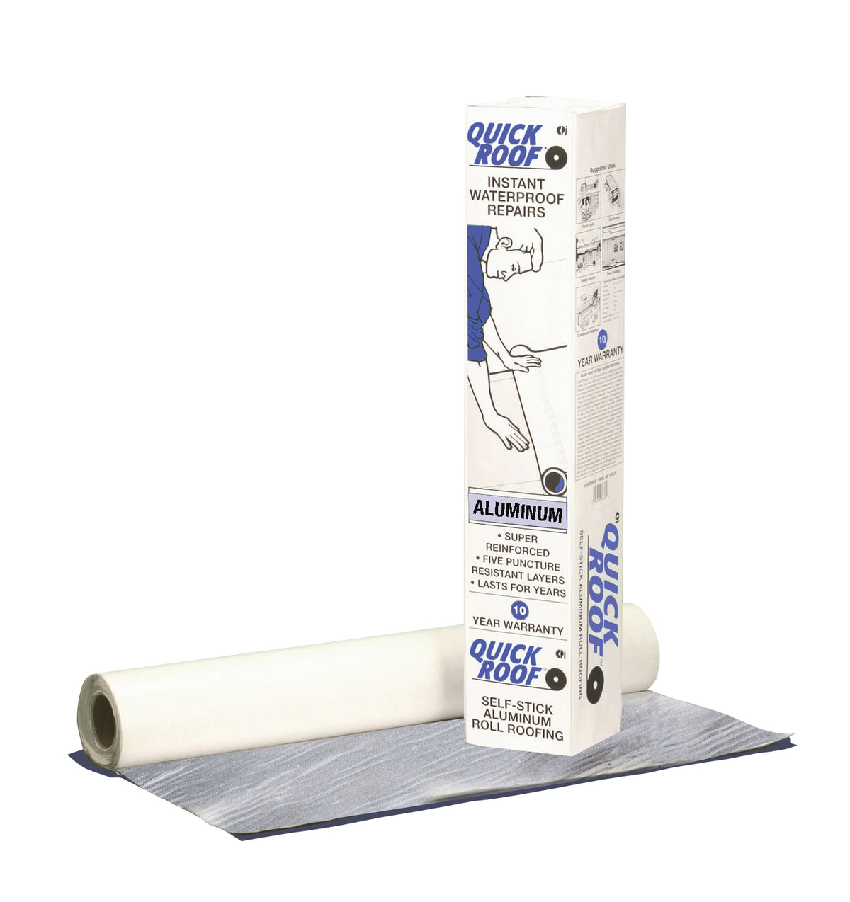 Cofair Products QR36 Quick Roof Pro Aluminum Waterproof Repair Tape - 36" x 33.5'