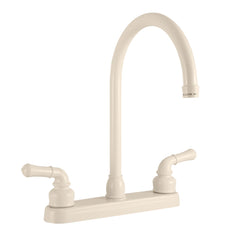 Dura Faucet J-Spout RV Kitchen Faucet - Bisque