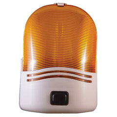 Fasteners Unlimited 007-30SAP Omega Porch Light with Amber Lens