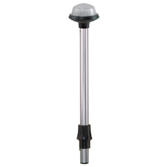 Perko 1460DP4CHR Coastal Series Reduced Glare White All-Round Navigation Pole Light - 36"
